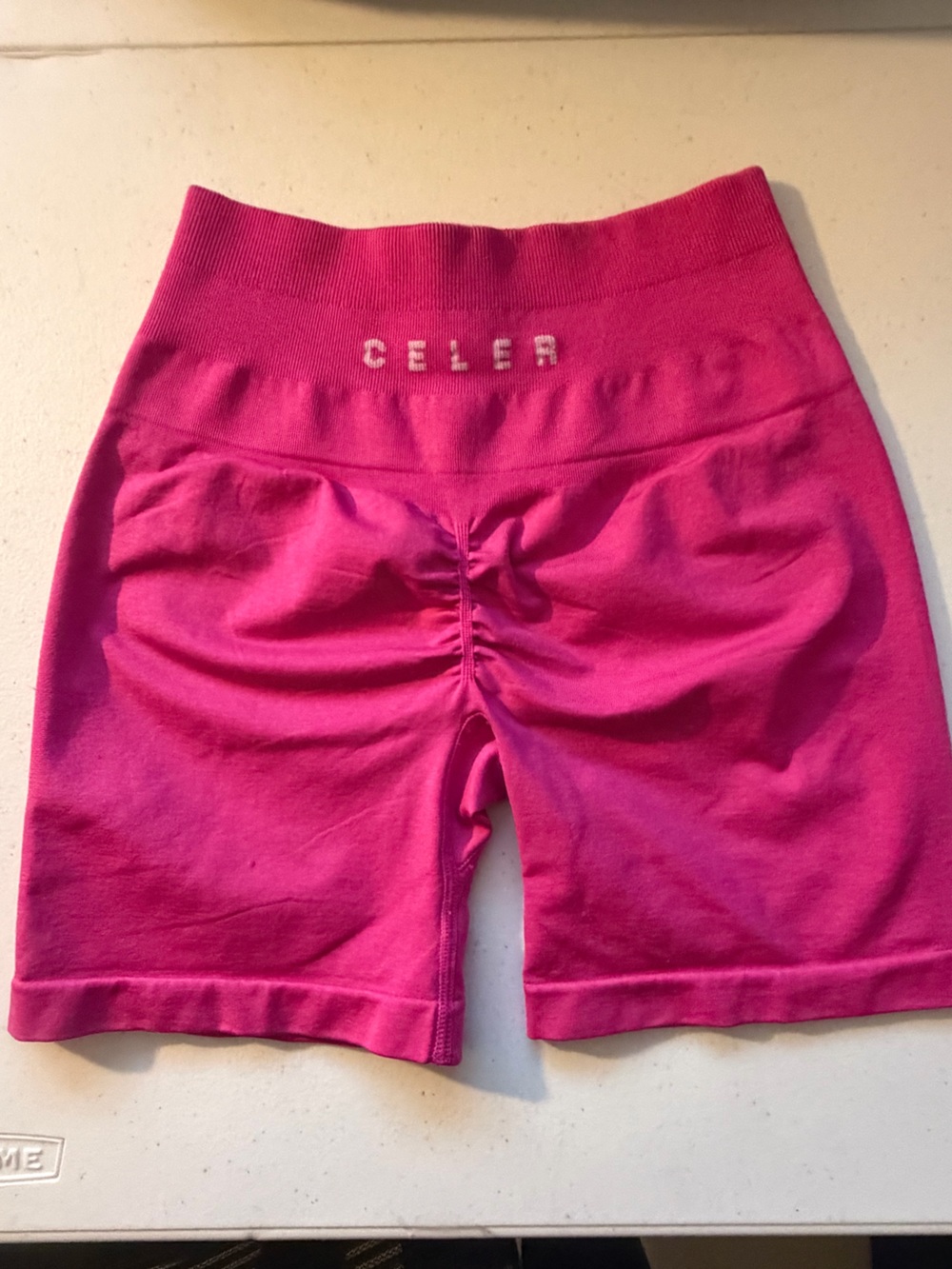 Celer High-Rise Fuchsia Bike Shorts. Athletic shorts.